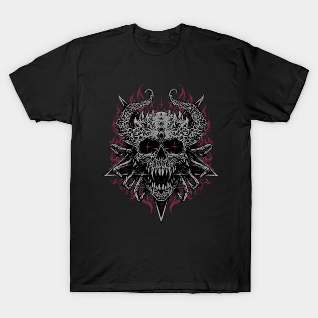 Demon Scull T-Shirt by Bodya